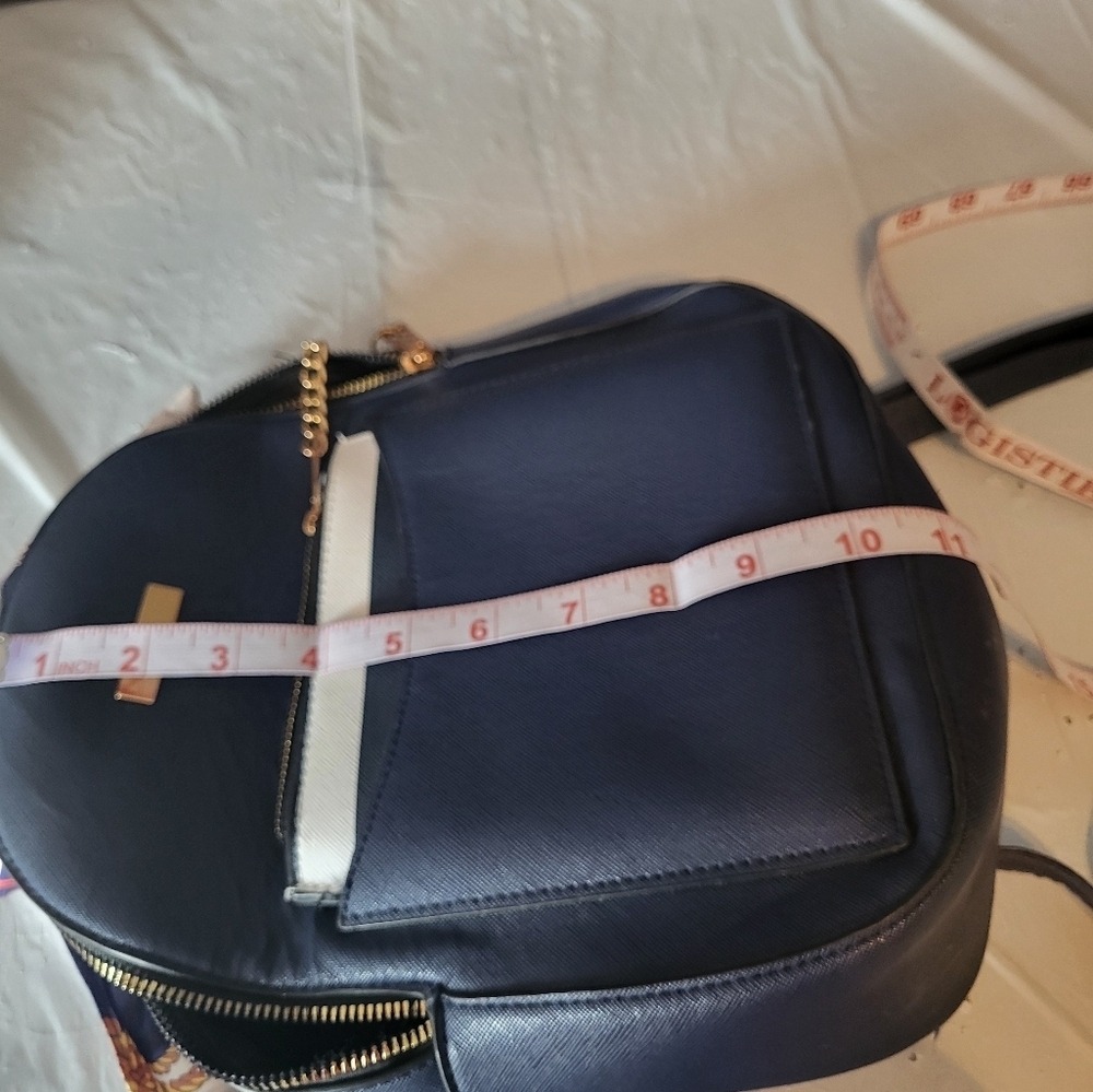Ardene Navy Blue Backpack Purse - Picture 3 of 6